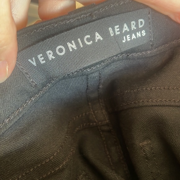 Veronica Beard Carolyn Jean Baby Boot Raven Tuxedo Stripe Jeans 27 - Picture 7 of 9